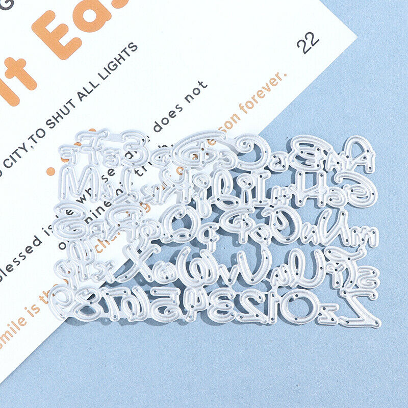 Alphabet Letter Number Cutting Dies for Card Stencils DIY Album Decorativ.l8
