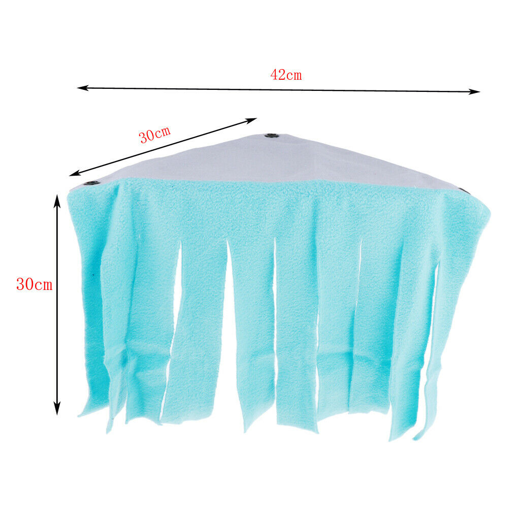 Soft Hamster Hammock Small Animal Hamster Bed Nest for Small Pet Gray+Blue