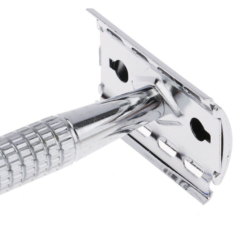 Men Shaver Steel Handle Razor Razor Shaver Double Edges Manual Shaver Wit.l8