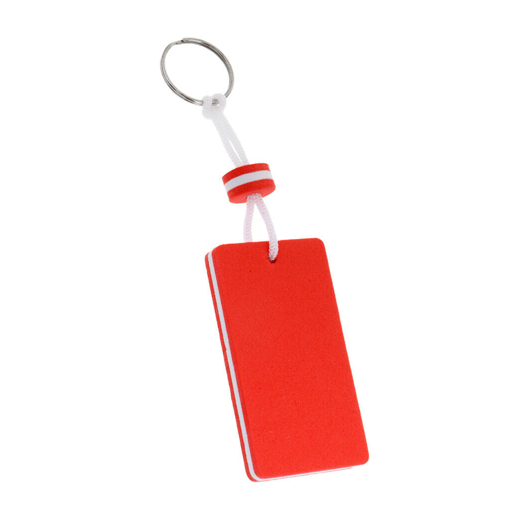 2Pcs EVA Floating Keyring Sailing Kayak Marine Boat Novelty Keychain Red Pink