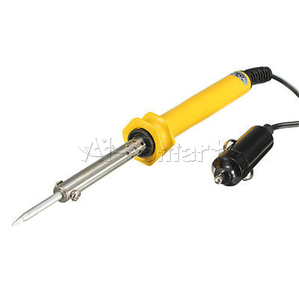 DC12V 30W Electric Soldering Iron + Lighter Socket Auto Car Solder Repair Tool