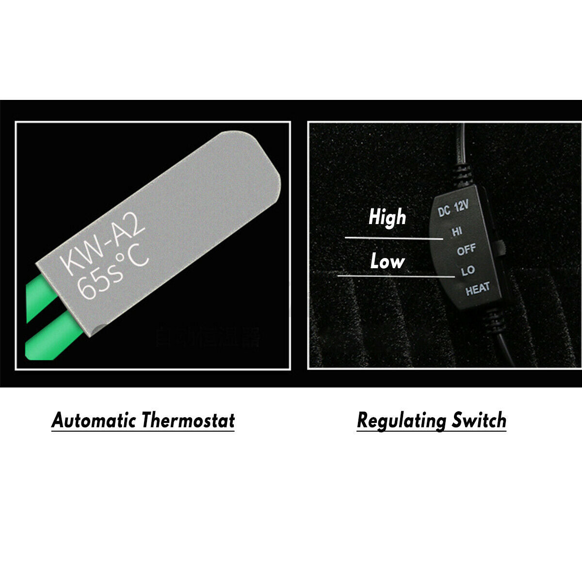 12V Heated Car Seat Cushion Temperature Controller Protector Pad Cover Warmer â—