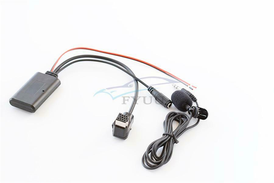 1PCS IP-BUS Stereo Car Bluetooth 5.0 Auxiliary Cable with Microphone Hands-free