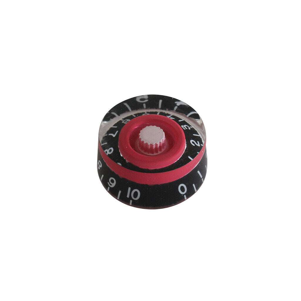 4x Speed Control Dial Knobs For  Epiphone Style Electric Guitars Red/Black