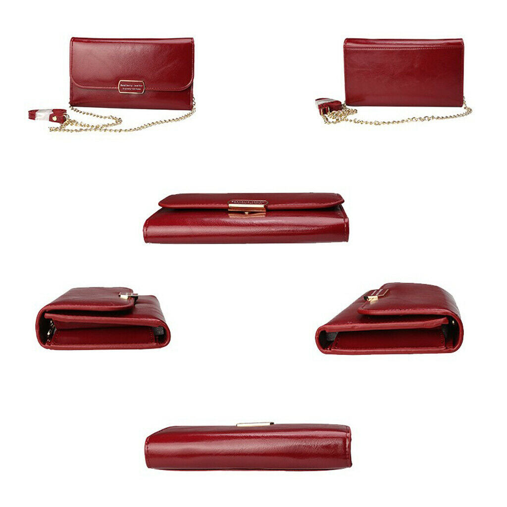 Evening Handbag Clutch Wedding Cocktail Party Bag PU Leather Envelope Wallet