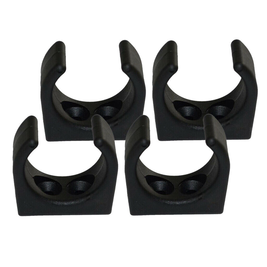 4 Pieces Marine Boat Plastic Clips Paddle Rod Holders Storage Brackets