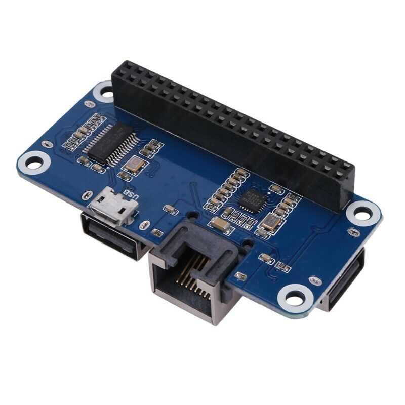 Waveshare Ethernet / USB HUB HAT for Raspberry Pi 1X RJ45 Ethernet Port 3X USBP4