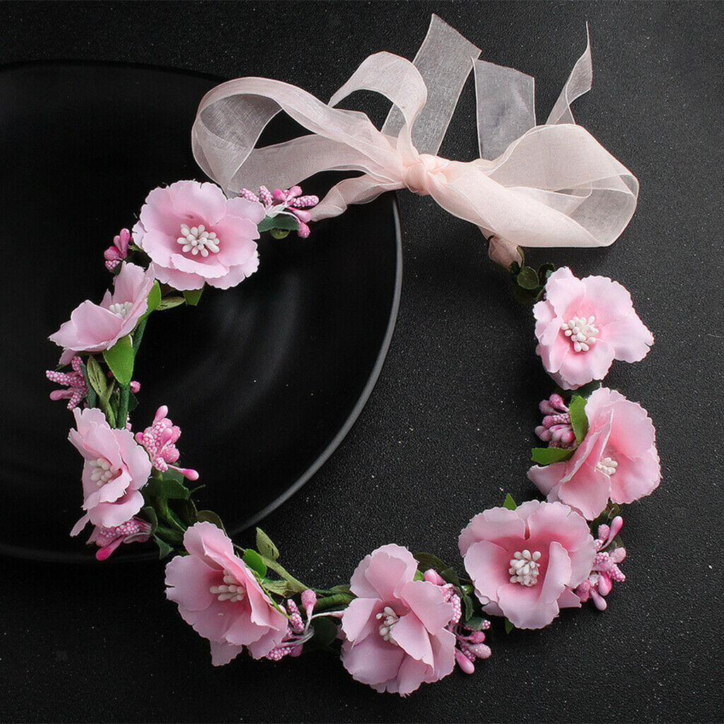 Summer Beach Boho Girls Floral Flower Festival Wedding Forehead Hair band
