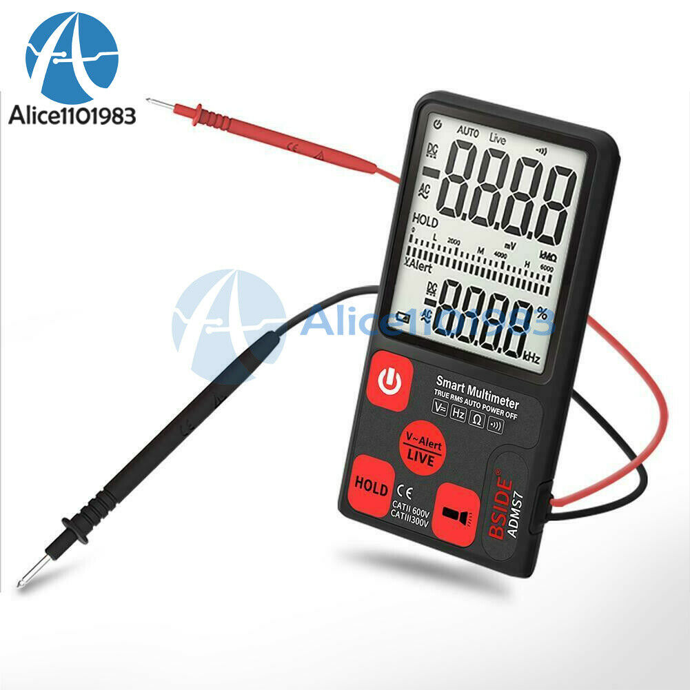 ADMS7 Portable Digital Smart Multimeter AC/DC Voltage Meter Tester 6000 Count