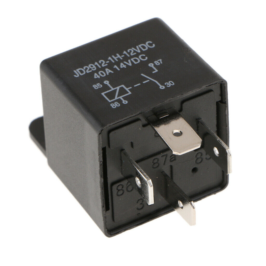 2Pcs Car Automotive Truck 12 Volt DC 40A AMP SPST Relay 4Pin Waterproof