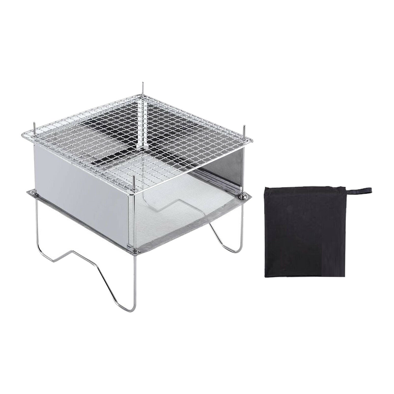 Portable Collapsible Wood Stove Camping Grill Stove Cooking Backpacking