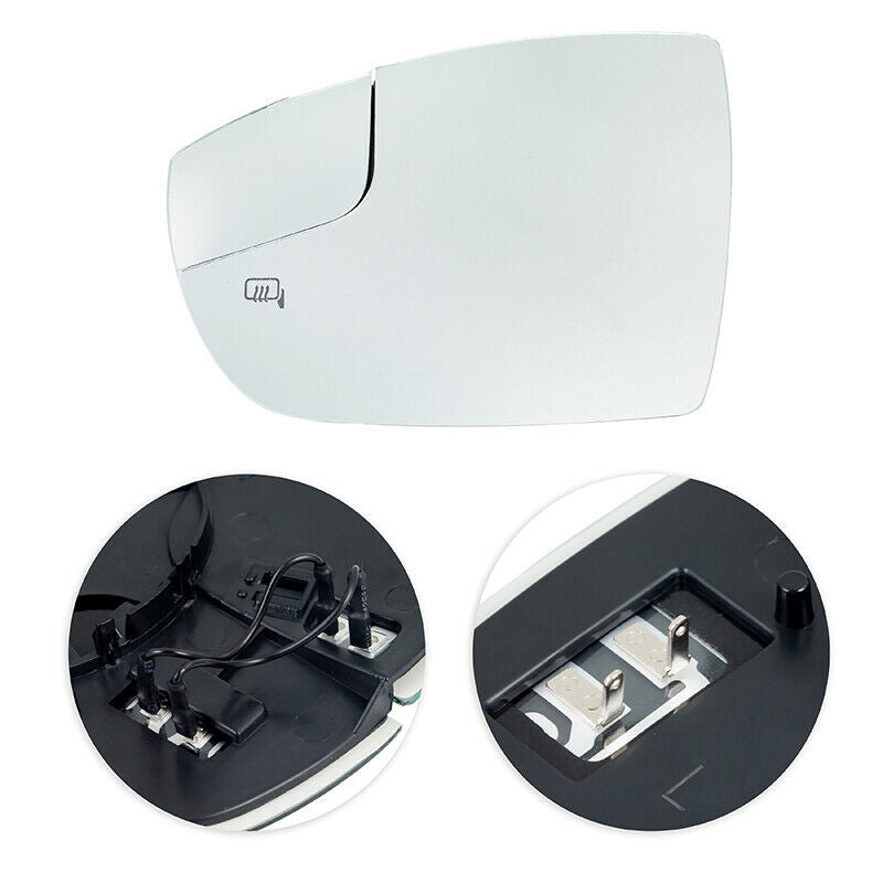 Left Side Rear View Mirror Glass Heated +Backing Plate For Ford Focus 2012-2018