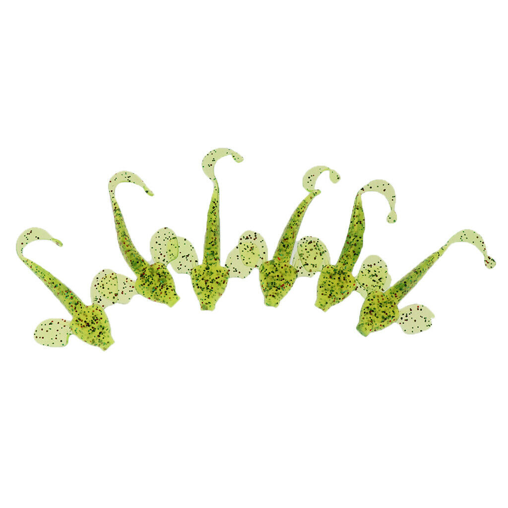 12x Capuchin Soft Artificial Grub Worm Baits Maggots Lures Fishing Tackle Jig