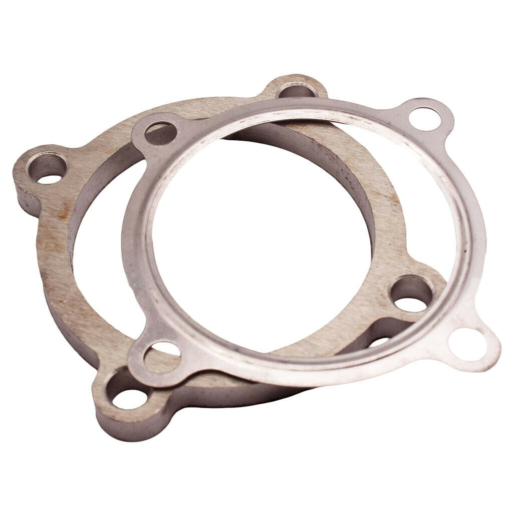 4  TURBO OUTLET EXHAUST DOWNPIPE FLANGE + GASKET FOR GARRETT T3 T4 GT35