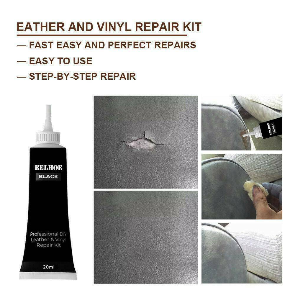 Black Leather & Vinyl Repair Tool - Furniture, Couch, Car Seats, Sofa, Jacket,AU