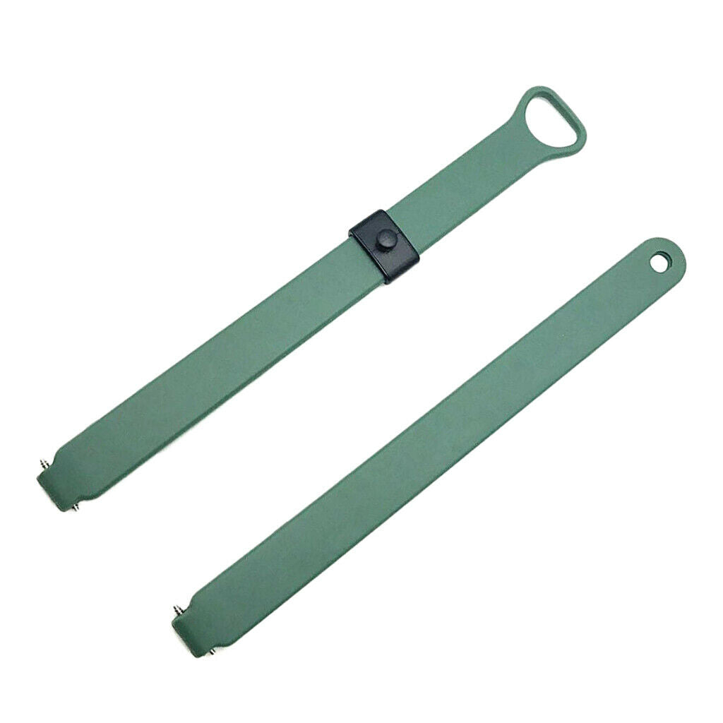 2Pack Replacement Soft TPE Wristband Strap Belt For Misfit Ray Black+Green
