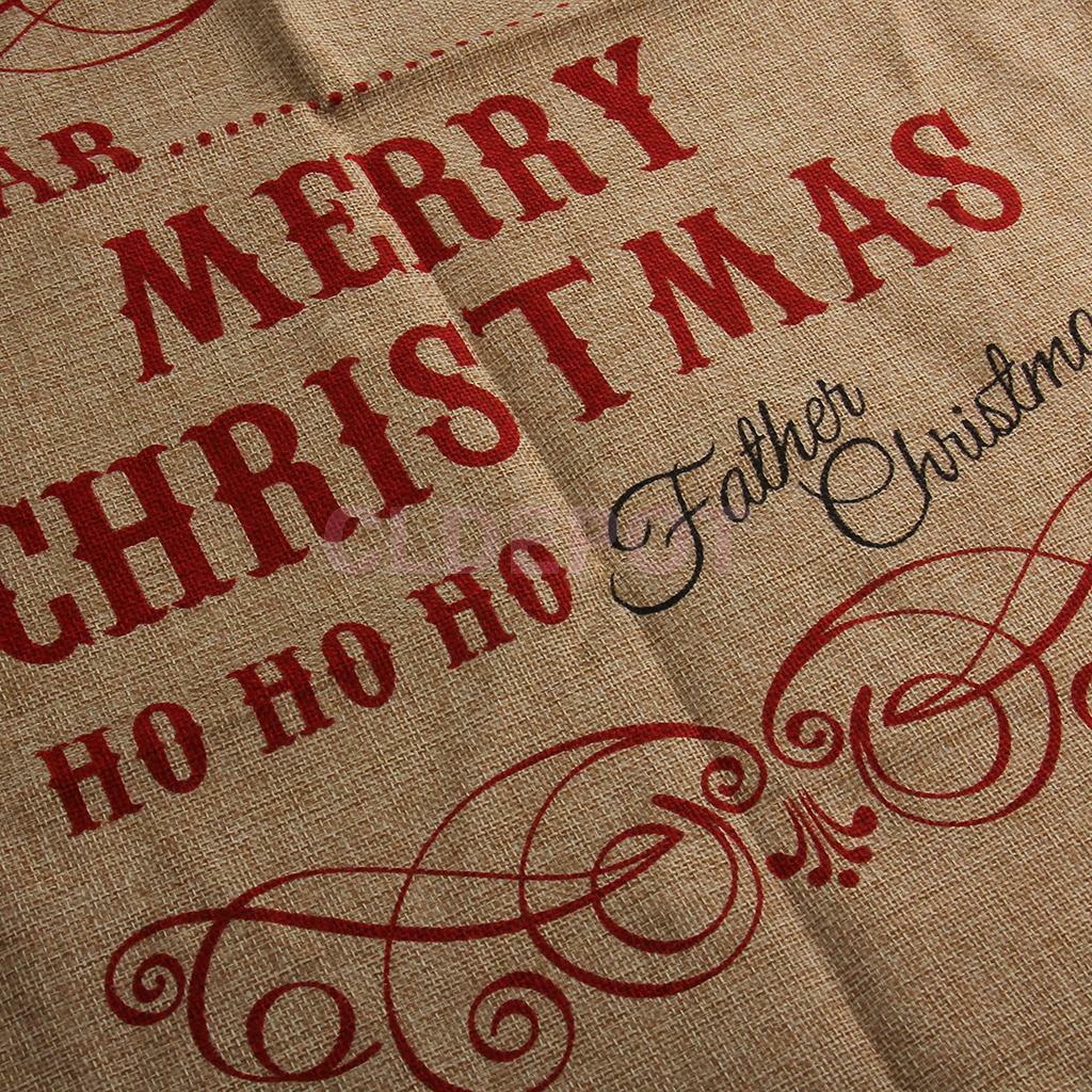 Santa Claus Sack Bag Merry Christmas Bag Gift Stocking Family Kids Gift Bag