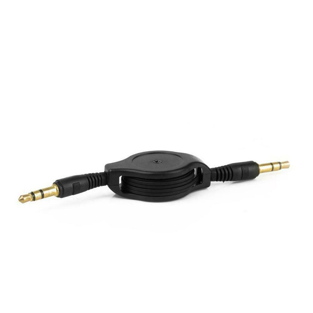 3.5mm Retractable Stereo Audios Male To Male Data Cables For Car Headphones