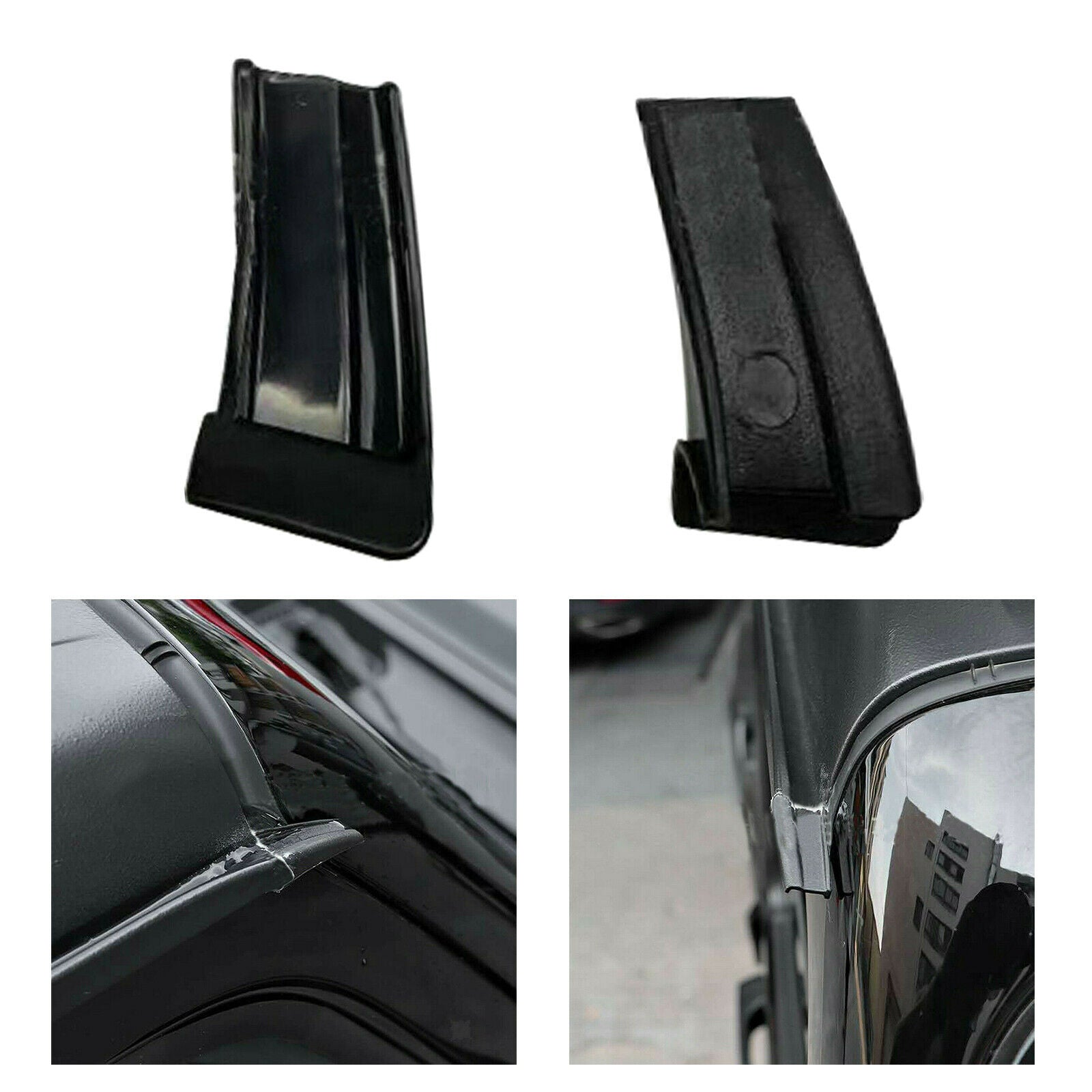 2Pcs Water Rain Gutter Extension For Jeep Wrangler JL NO Glue Included