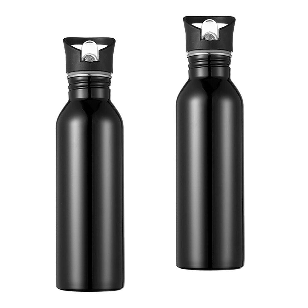 Sports Water Bottle Stainless Steel Flask 26oz Hiking Picnic Straw Cup