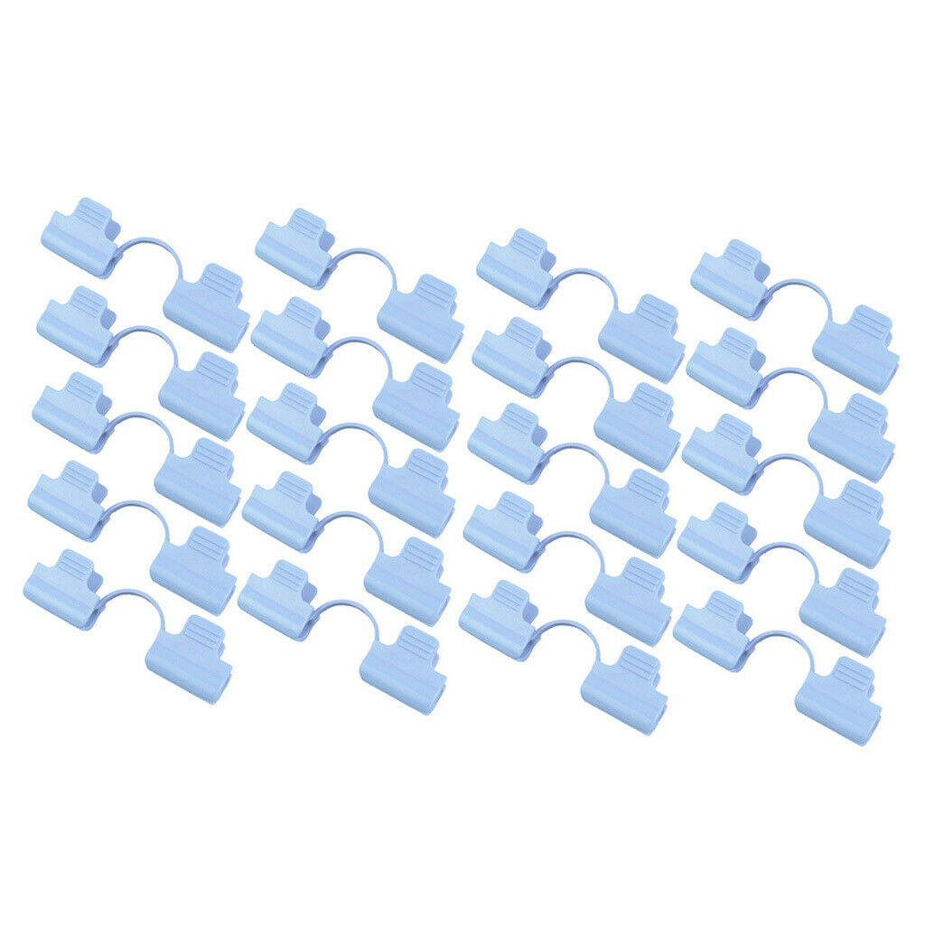 20Pcs Pipe Greenhouse Clamps Film Sunshade Net Fixing Clips Clamp 8mm Dia.