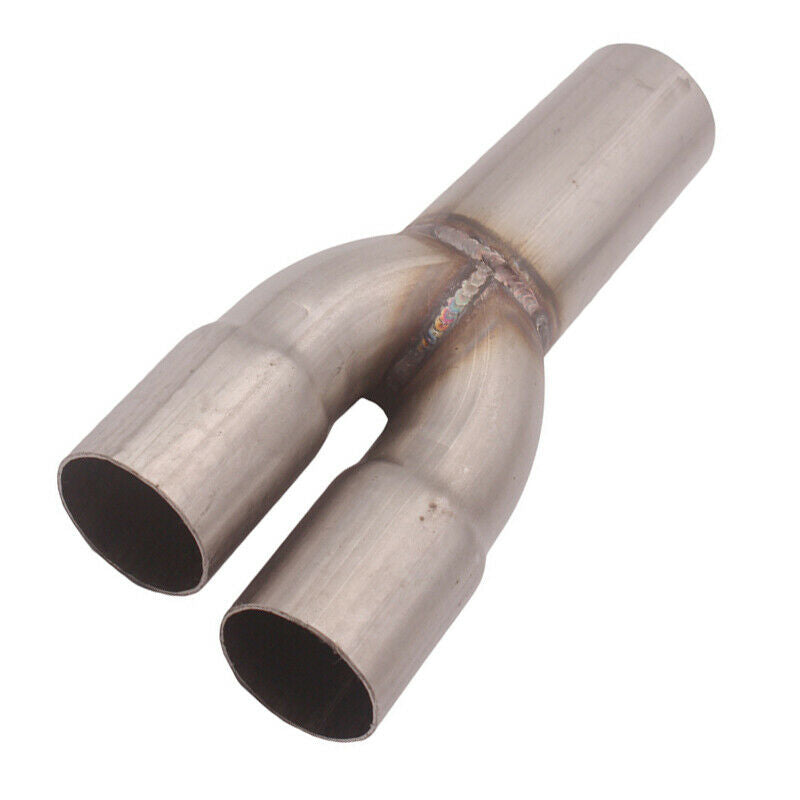 2-1 Stainless Steel Exhaust Merge Collector Dual 1.5" Inlet Single 1.75" Outlet