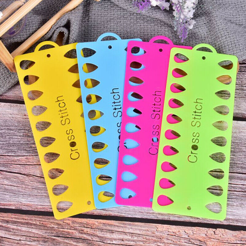 Durable Plastic Cross Stitch Row Line Board Embroidery Thread Yarn Organi.l8