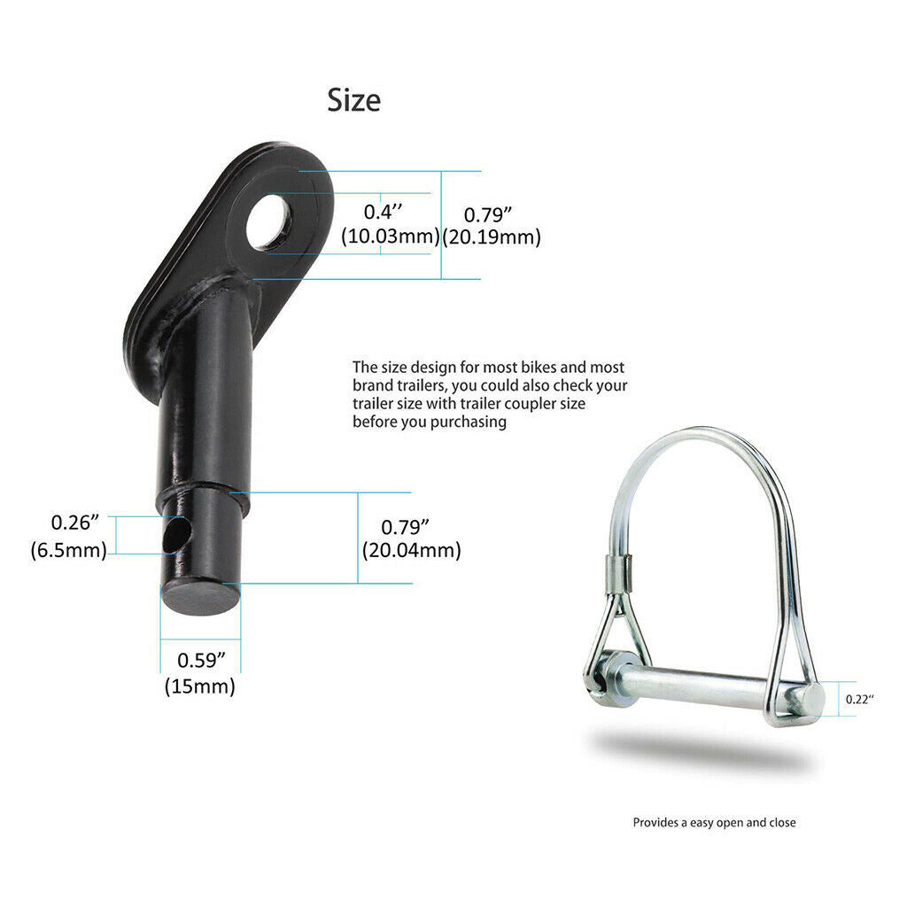 Bicycle Bike Child Trailer Coupler Connector Angled Elbow Accessories Part