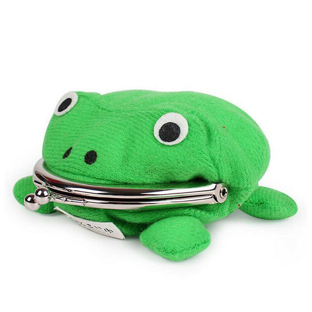 Flannel Coin Holder Frog Coin Purse Frog Wallet Anime Cartoon Mini Storage Bag
