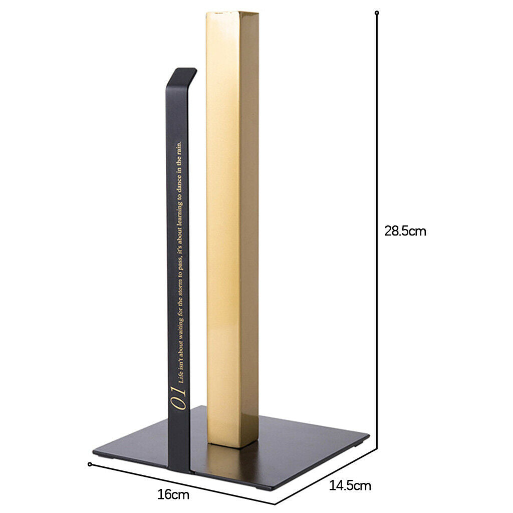 Paper Towel Holder 13 inch Dispenser Standing Heavy Duty for Kitchen Family