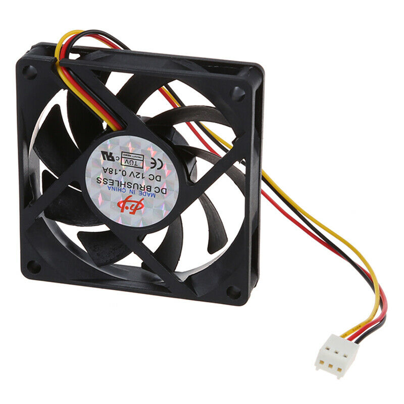 70mm PC Chassis Computer Case 3 Pin Fan Cooling Cooler P1V7V7
