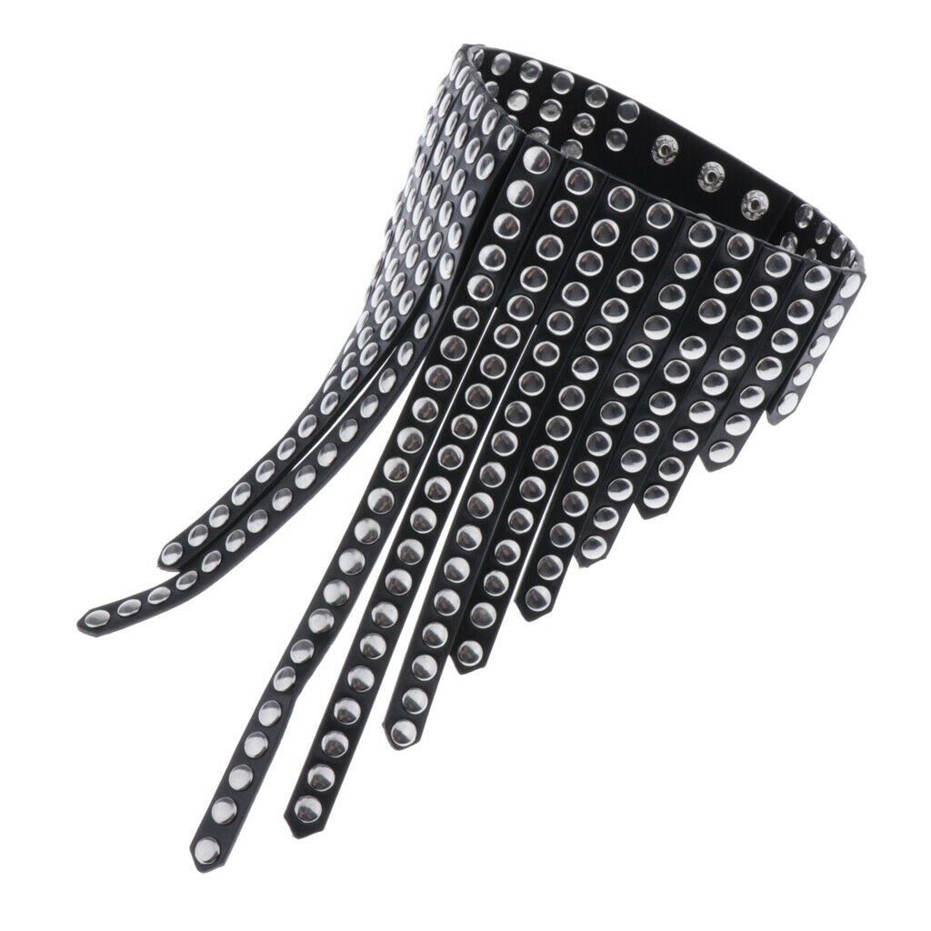 Gothic Choker Necklace Pu Leather Studded Rivets Collar Necklace Jewelry