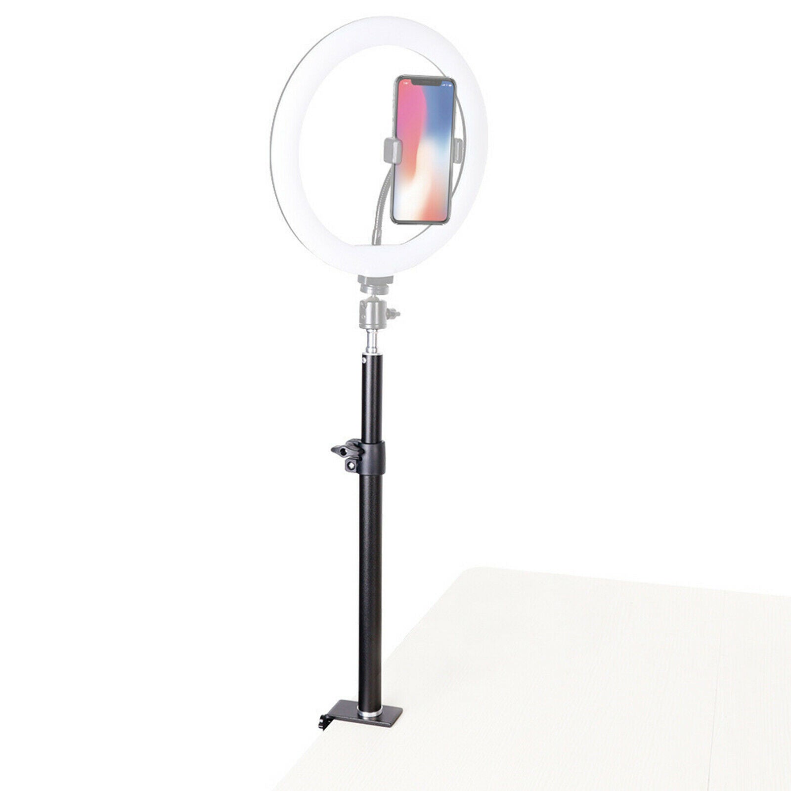 Tabletop Camera Stand C Clamp with 1/4 Screw for DSLR Camera Ring Light