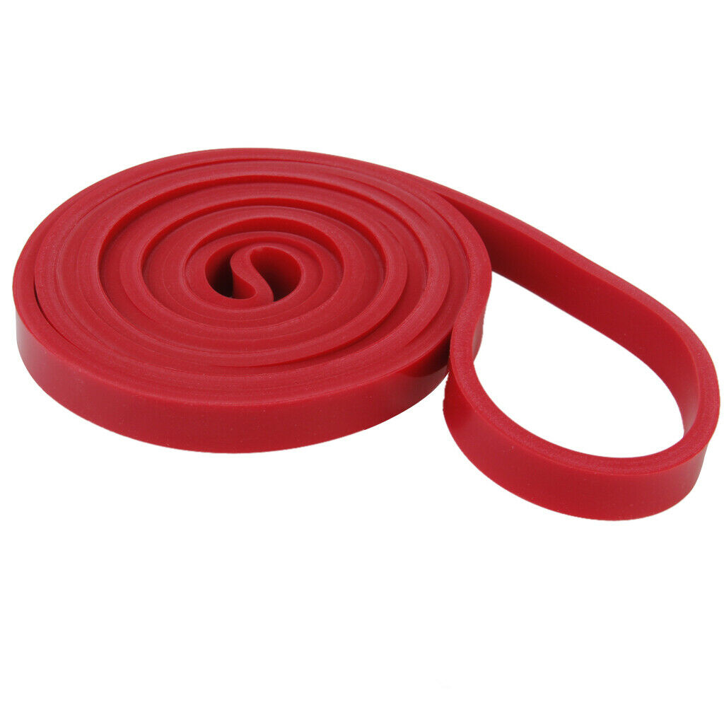Tension Resistance Stretch Band Exercise Loop for Gym Fitness Red 15-35 lb