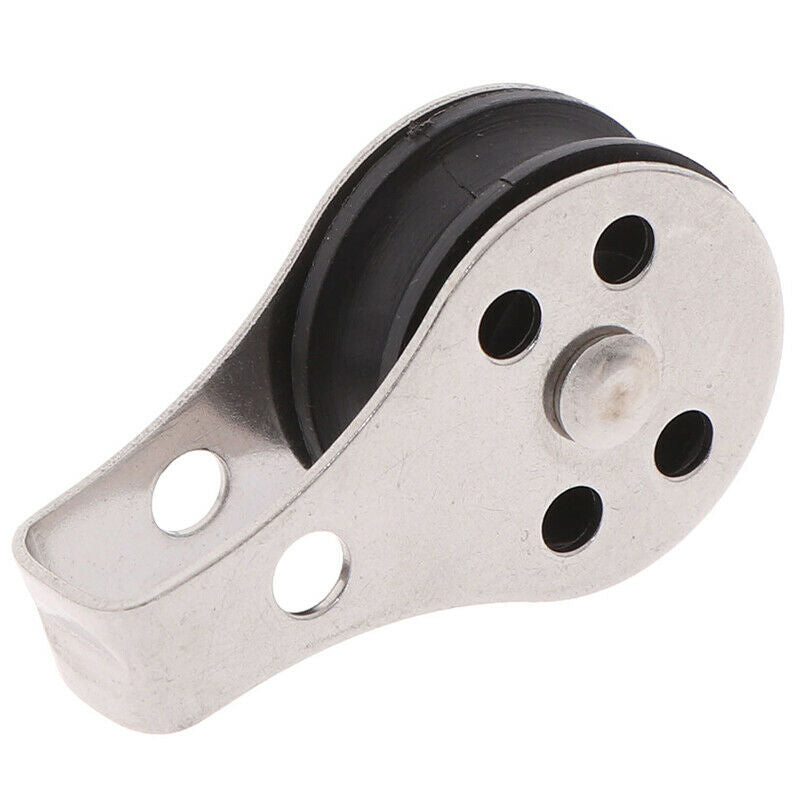 2PCS Stainless Steel 316 Pulley 45mm Rope Marine Hardware For Kayak Canoe N.DD