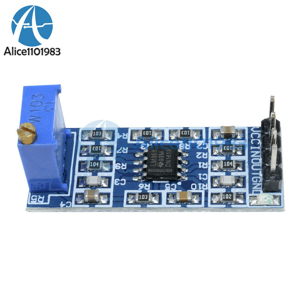 2PCS LM358 100 times gain Signal amplification Operational Amplifier Module