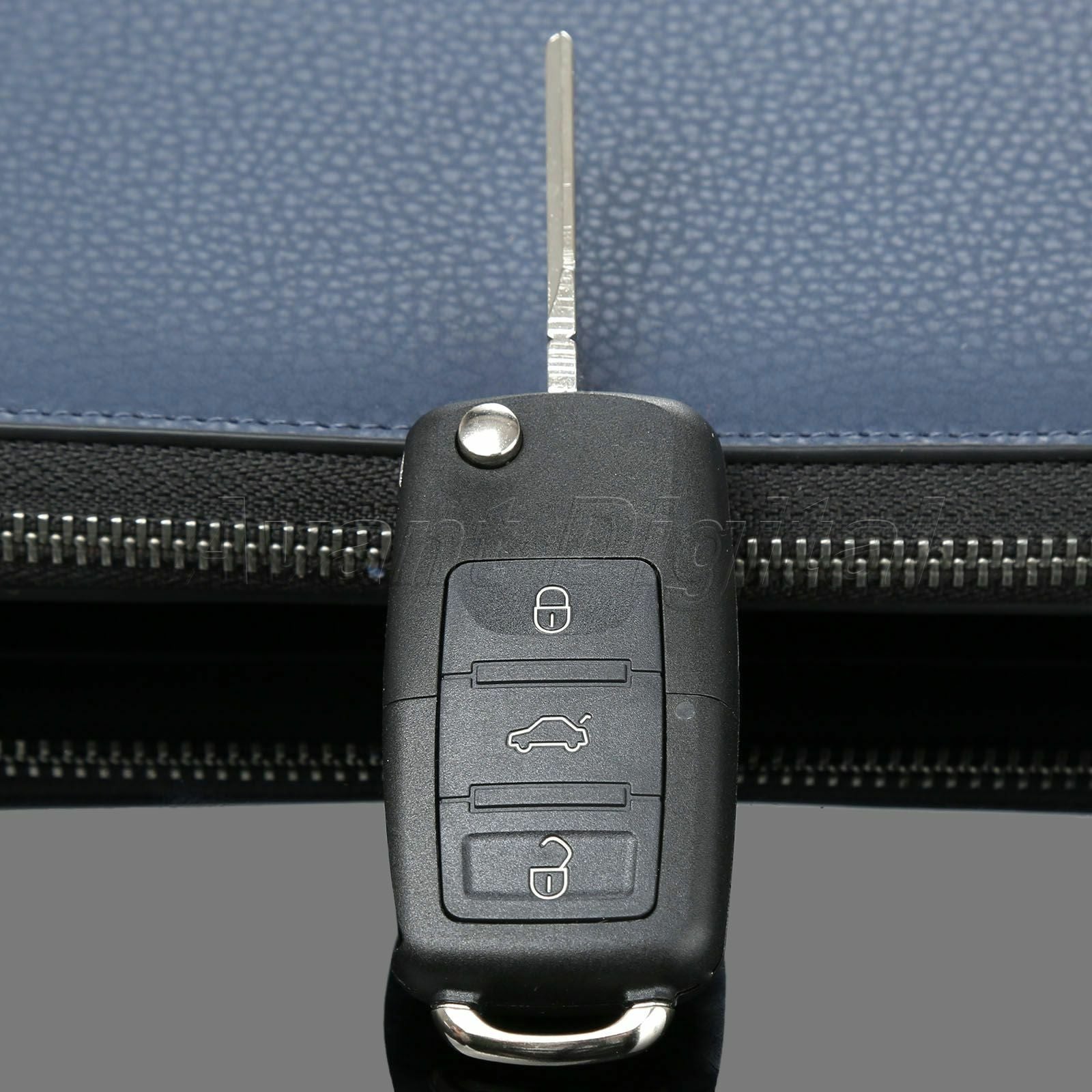Remote Key Fob Shell For  Golf Passat Polo Jetta 3 Button Floding Flip Case