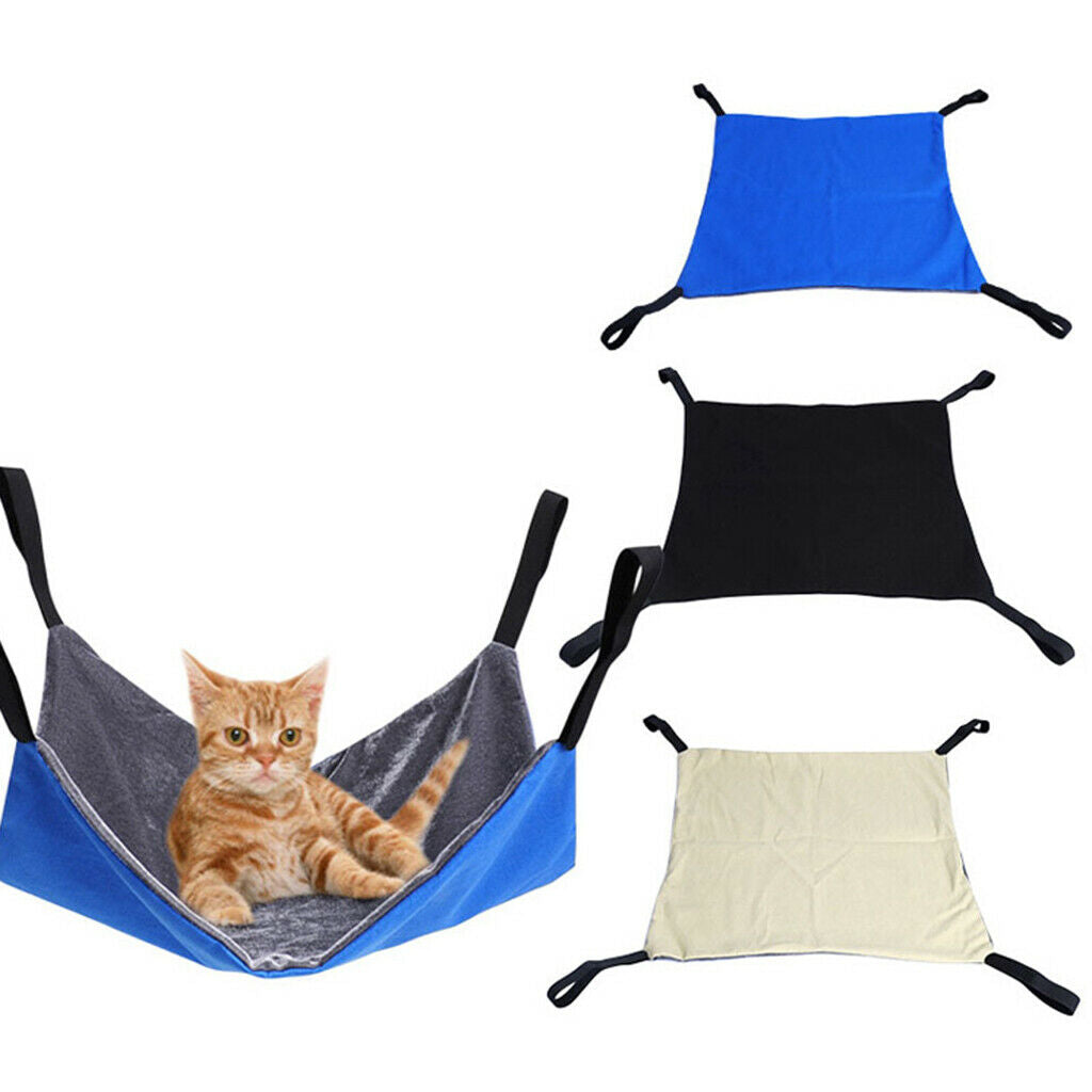2x Soft Cat Hammock Washable Pet Bed Small Pet Cat Hamster Rabbits Mice