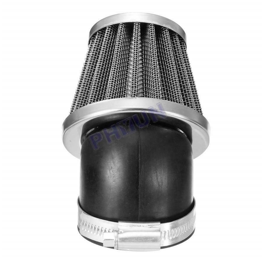 4x 42mm Air Filter Pod 45 Degree Bend Inlet For Motorcycle Scooter ATV Dirt Bike