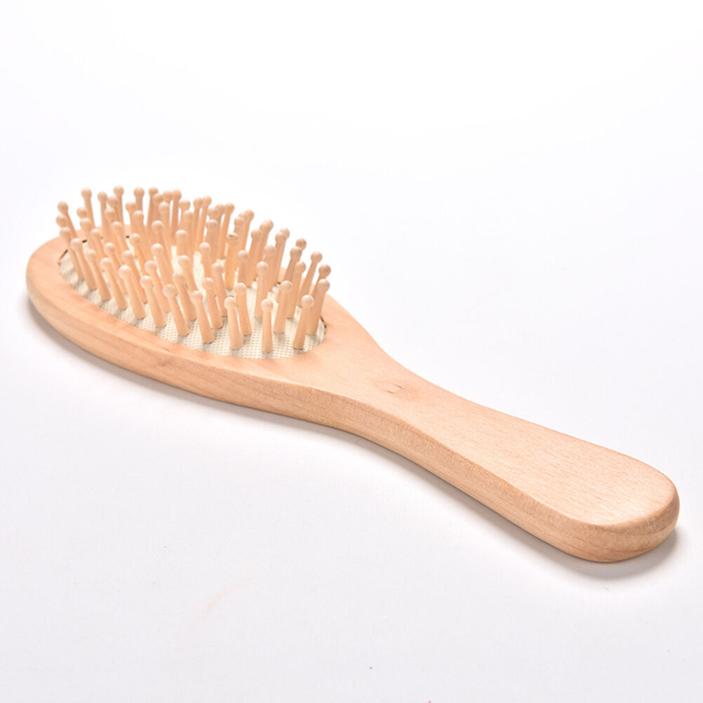 Paddle Hair Care Brush Wooden Massage Comb Scalp Stress Release Beauty Too.l8