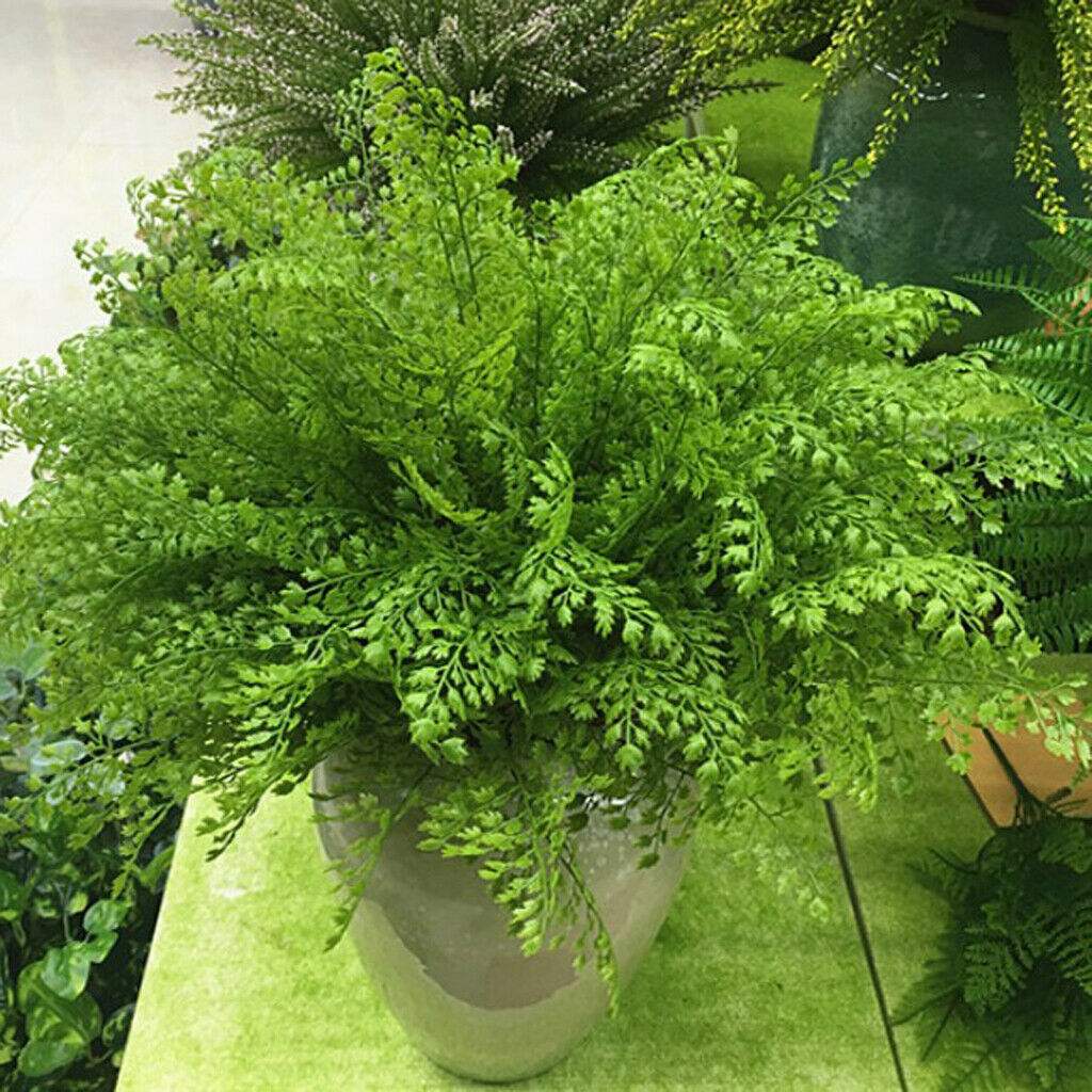 Artificial Fern Leaf Simulation Plastic Plant Flower Home Wedding Decor 45cm