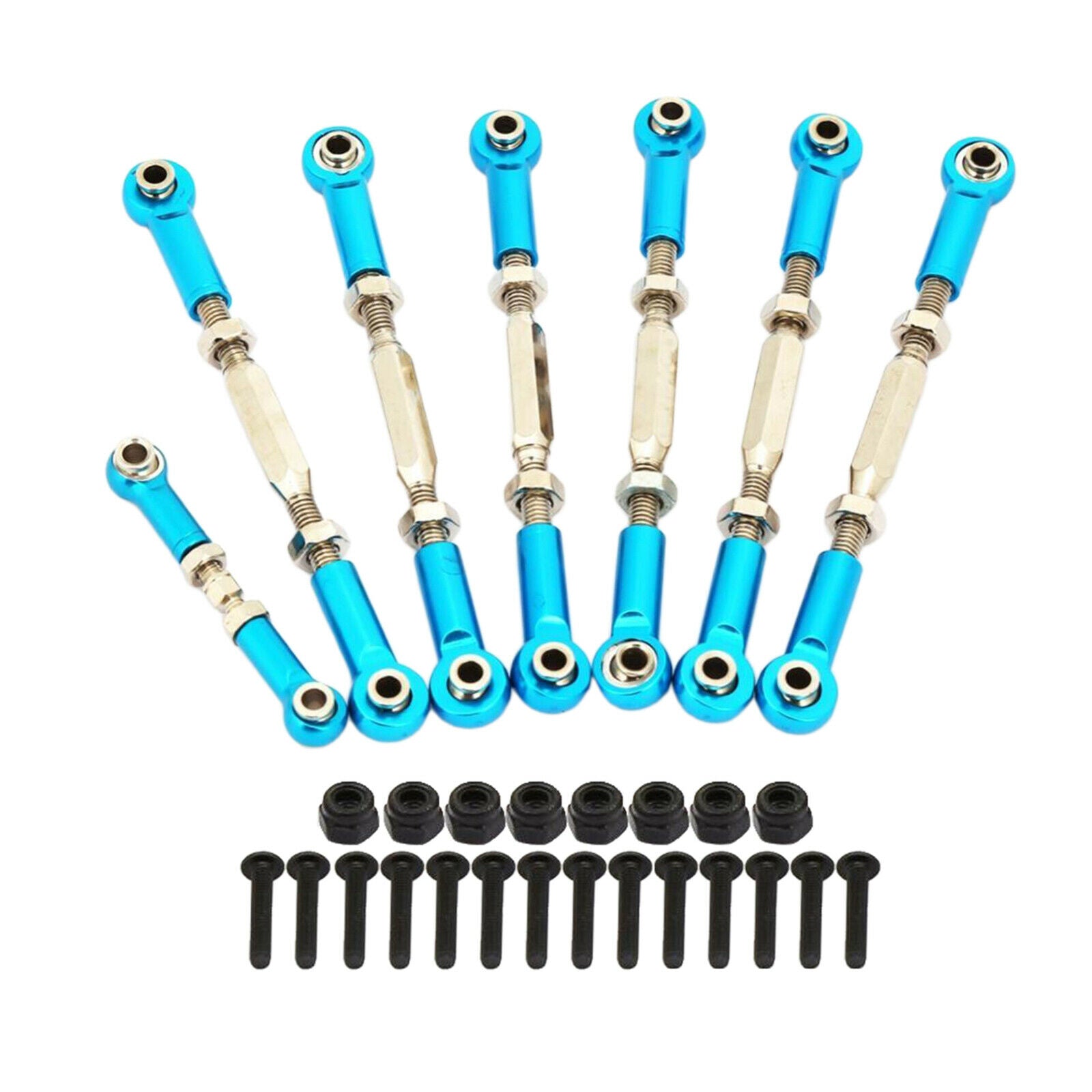 Tie Rods Turnbuckles Linkage 3644 Fits Traxas Slash 2WD Parts Blue