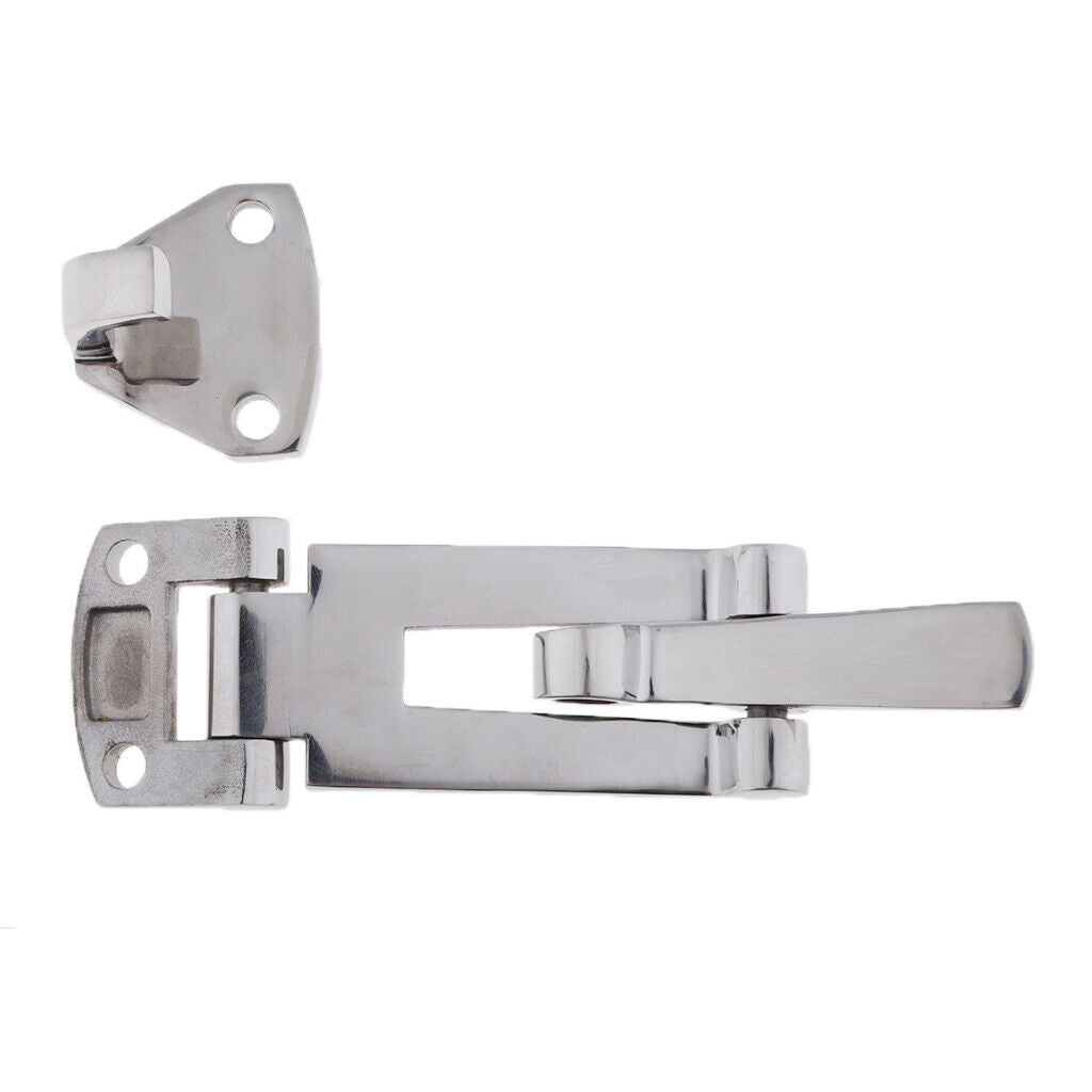 316 Stainless Steel Boat Locker Hatch Anti-Rattle Latch Fastener 100 x 35mm