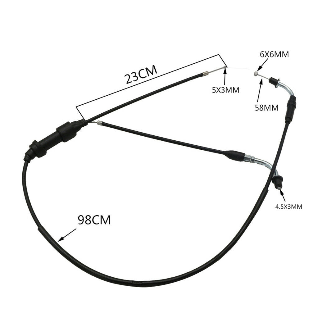Motorcycle Throttle Cable Wires for Yamaha Y-Zinger PW80 Dirt Bike1983-2006