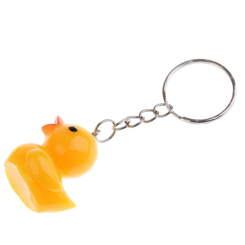 Pack of 12 cute simulation yellow duck charms