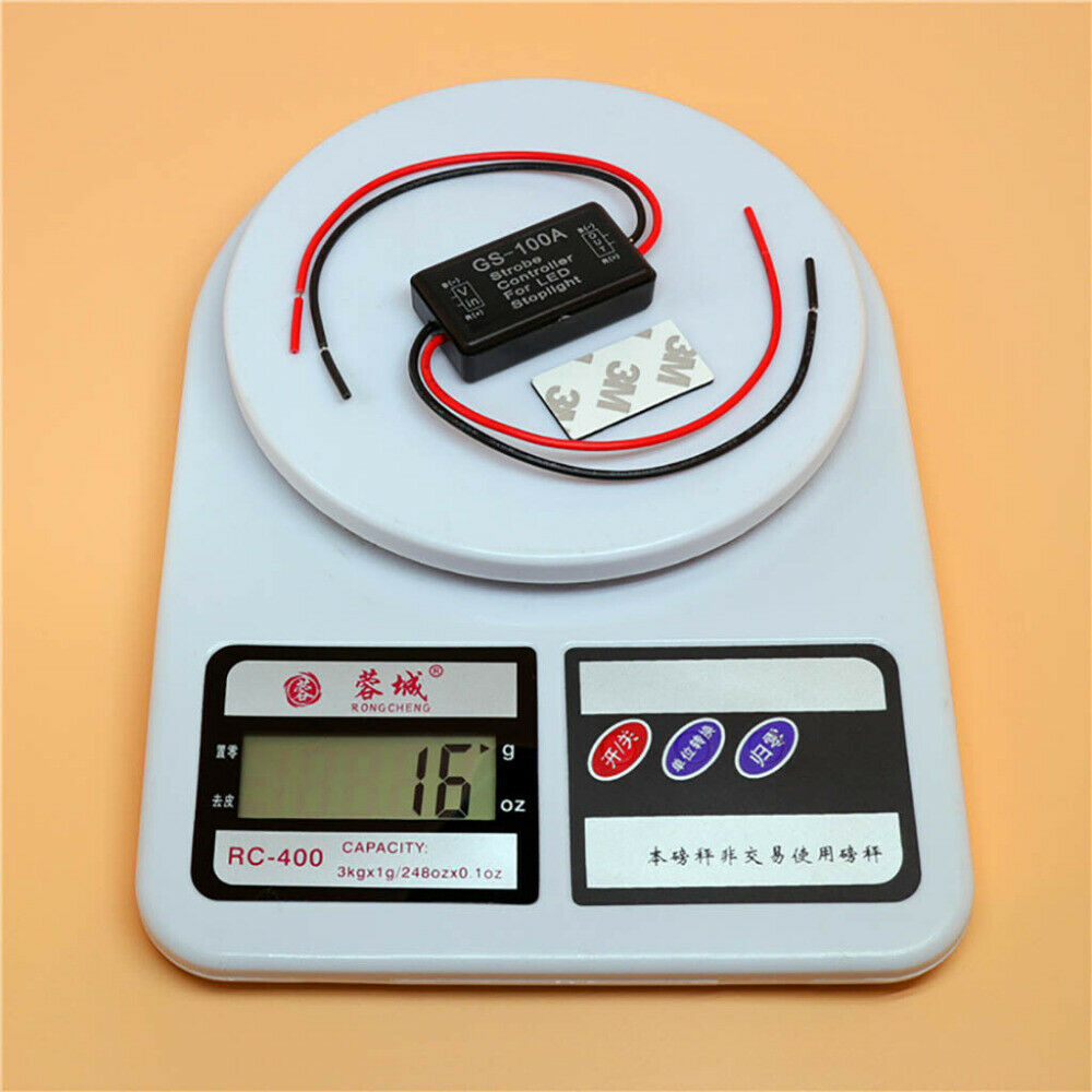 Universal Flash Strobe Controller GS-100A Flasher Module for Vehicles Car Brake