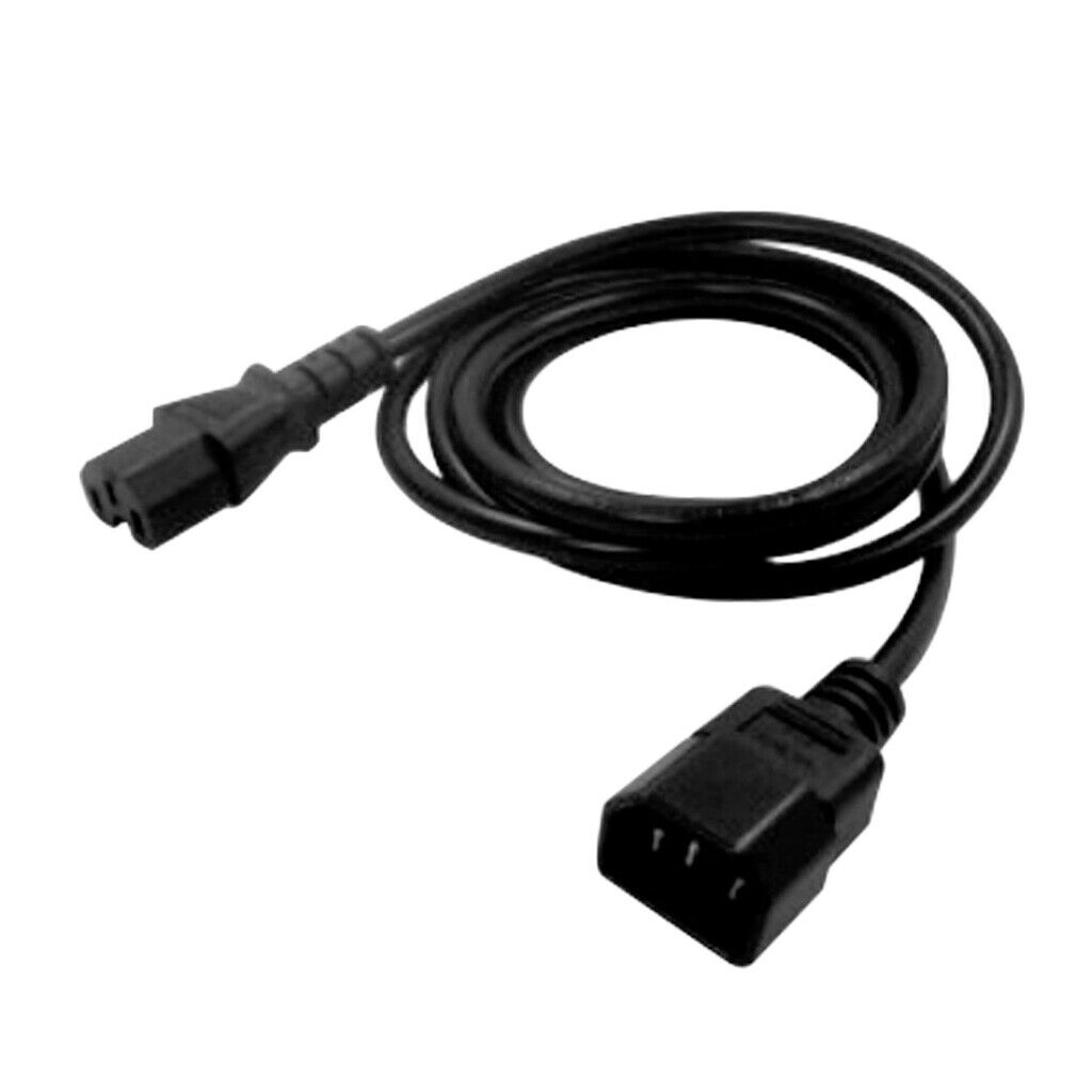 2m  / 6.6ft 10A IEC 320 C14 to C15 AC Power Extension Cord Cable for PDU UPS