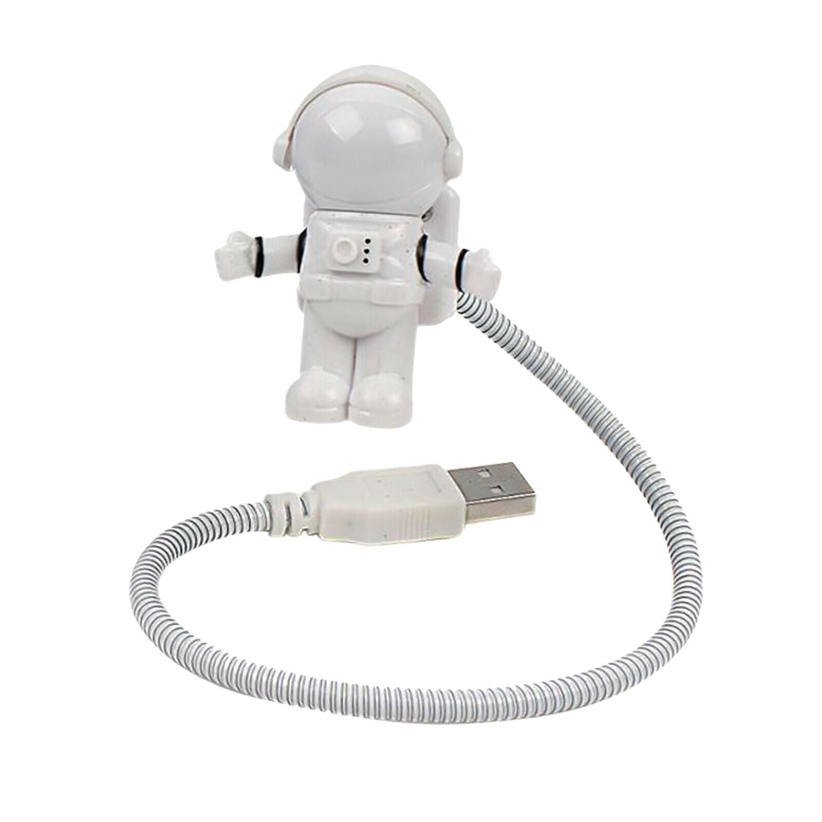 Cute 0.5W Mini Astronaut Shaped Night Light USB Desktop Spaceman Flexible Long