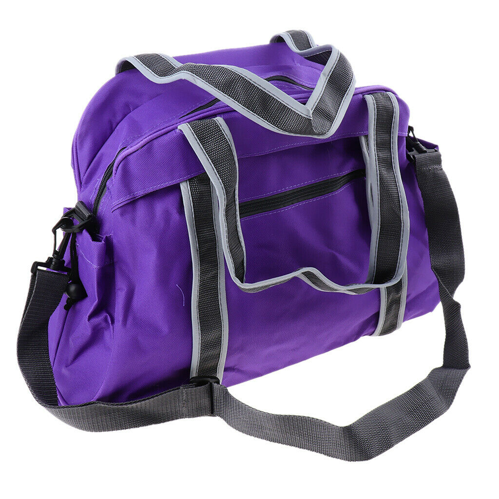 Yoga Mat Tote Duffel Bag Travel Clothes Organnizer Shoulder Bag Purple