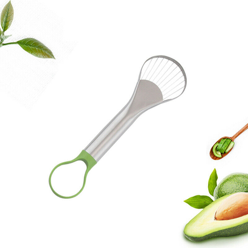 2 In 1 Avocado Slicer Shea Corer Butter Fruit Peeler Cutter Pulp SeparatorBDAU